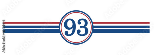 93rd Birthday, number 93 classic style Aged To Perfection Birthday retro desgn