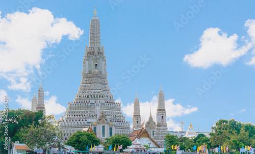 The most beautiful Viewpoint Wat Arun,Buddhist temple in Bangkok, Thailand 