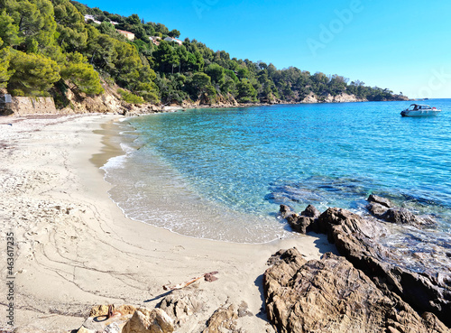 Beach in Lavandou, French Riviera