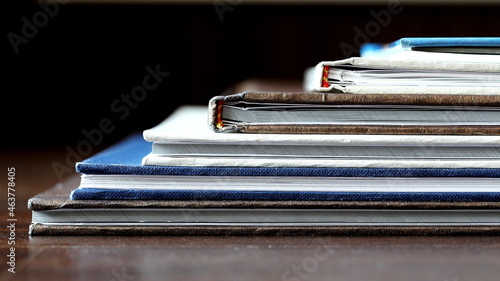 A Stack of Old Photo Book