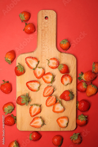 .Juicy strawberries