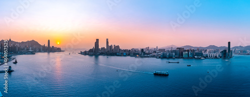 Hong Kong Cityscape in panorama view