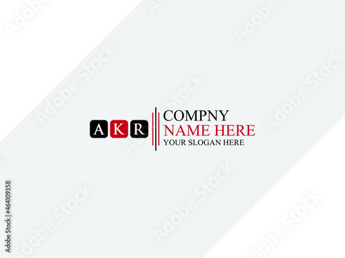 Initials AKR letter logo icon vector for al kind of use