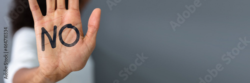 Woman's Hand With Text No