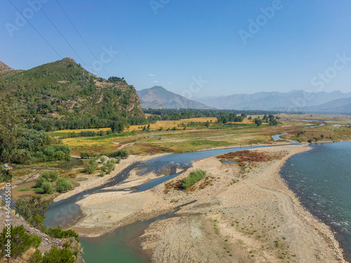 Beautiful scenic view of a village in Swat Valley