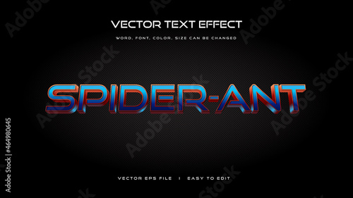 Spider editable superhero style text effect