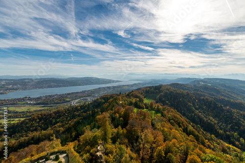 Uetliberg in Zürich / Schweiz. Hausberg von Zürich und ein beliebtes Naherholungsgebiet