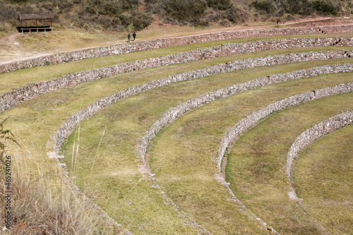 Eksperymentalne tarasy rolnicze Inkó w MOray, Peru.