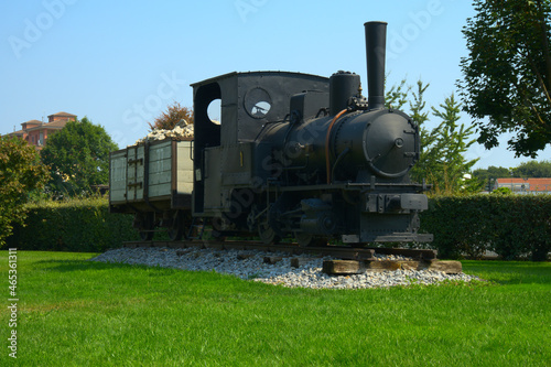 Casale Monferrato Fucino Locomotive Train Monument Green Grass