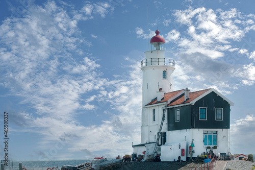 16th century Lighthouse on the former island of Marken, Noord-Holland Province, The Netherlands || Vuurtoren op het voormalige eiland Marken