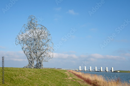 Houtribsluizen locks in Lelystad, Flevoland province , THe Netherlands || Houtribsluizen bij Lelystad