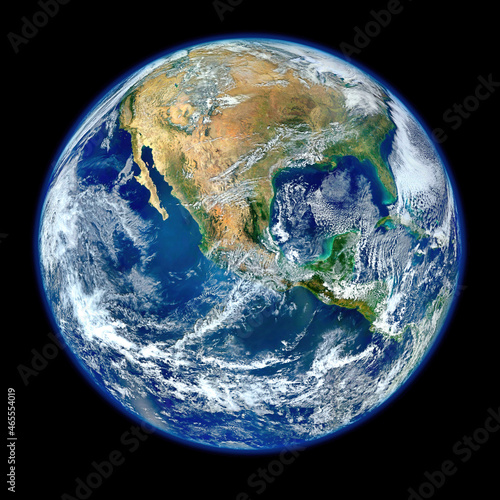 Planet Earth from Space. Digital Enhancement. Elements of this image furnished by NASA