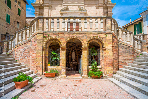 Francis of Assisi church in old town of Atri, medieval pearl near Teramo, Abruzzo, Italy. It's one of the oldest medieval town in Abruzzo