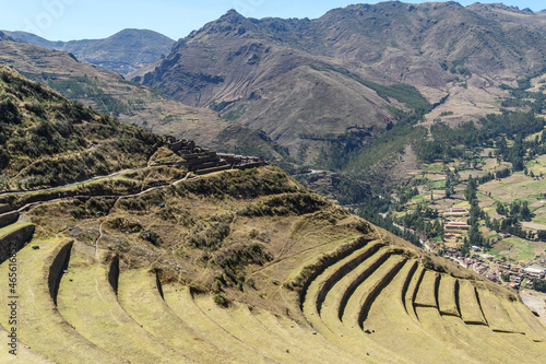 Pisac archeological site in Peru