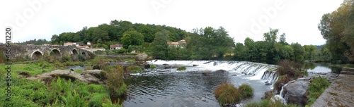view of the Tambre river at Ponte Maceira, Galicia, Spain