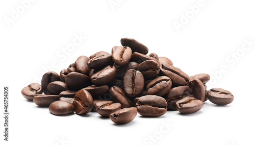 Group of coffee beans isolated on white background - Clipping path included