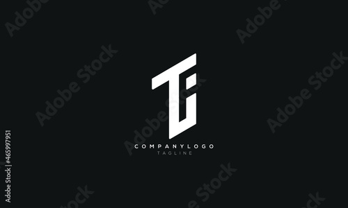 TUF, TIF, TFI, TI, Abstract initial monogram letter alphabet logo design