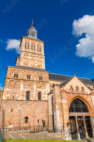 Saint Servatius Basilica and the St. John Church at the Vrijthof Square, Maastricht, Netherlands
