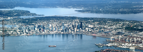 Panoramic View of Downtown Seattle