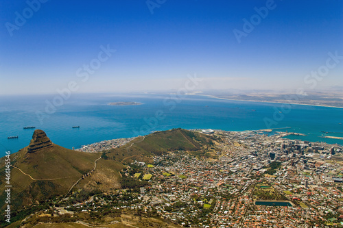 South Africa Cape Town. Top View