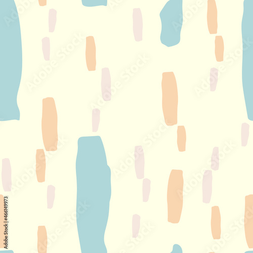 A pattern of abstract indeterminate figures, on a milky background.For fabrics, for printing brochures, posters, parties, vintage textile design, postcards, packaging.