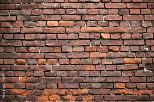 Red brick wall texture background