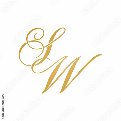 majestic gold SW initials logo