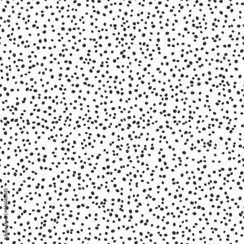 Vector doodle dots seamless pattern. Winter Snowfall Christmas print. Falling snow print on white background. Abstract spots, New year brush spray texture for print, wrapping paper, fabric