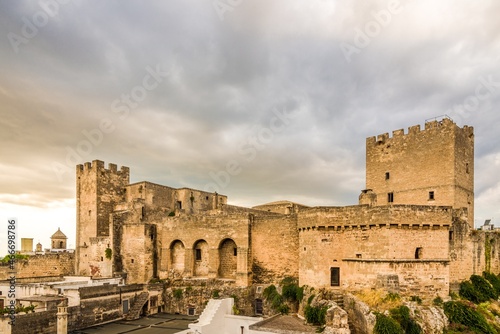 View at the Episcopio Castle in Grottaglie, Italy