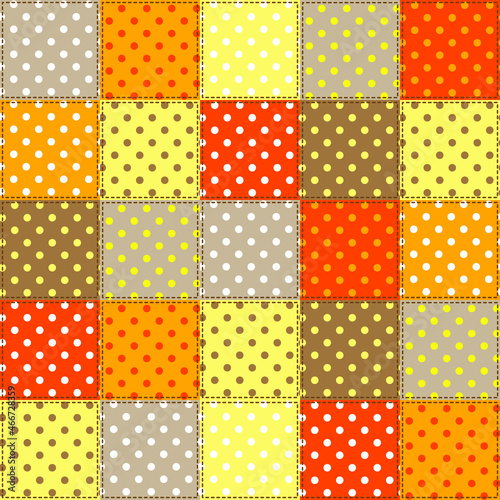 Seamless background with patchwork pattern