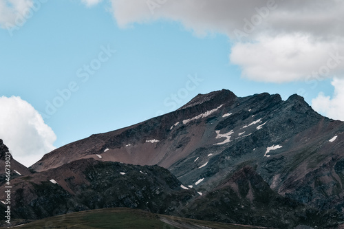 Scenic view of the Alps from Gran Paradiso Natural Reservation in Italy