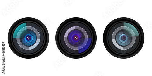 Camera lens vector png image, Aperture Camera Lens Vector