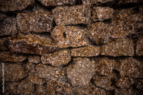 Bat Guano Covers Rock Wall