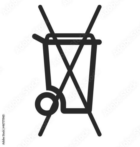 do not dispose in bin symbol