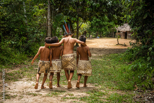 Bora children, San Andres, Peru