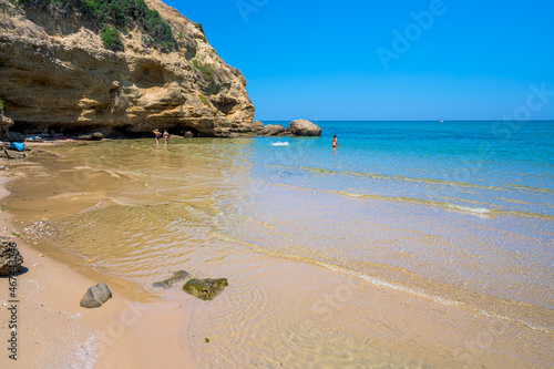 Punta Aderci and Punta Penna beach, Vasto, Abruzzo in southern Italy, on Costa dei Trabocchi (Coast Of the Trabocchi).