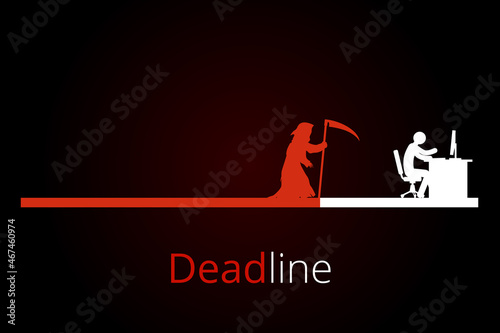 Deadline loading bar Deadline loadingbar Vector icon icons signs sign symbol fun funny work worker speed Fast time concept management service red Keep calm Deadline day loading progress bar