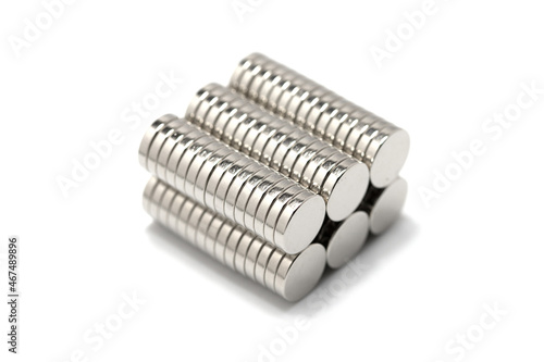 Neodymium magnet 10mm x 2mm horizontal stack