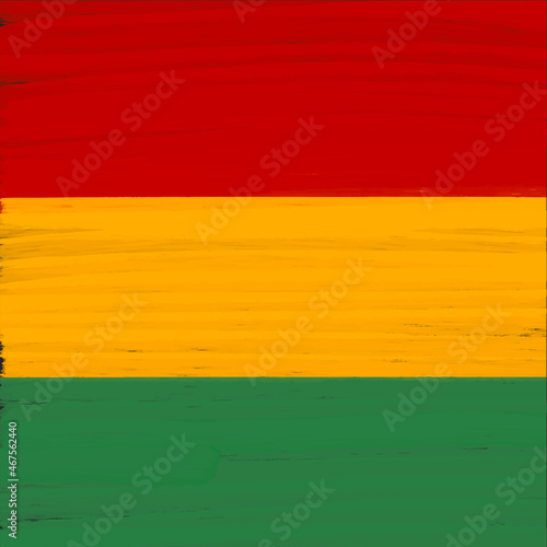 Black History Month, Junetheen, Kwanzaa backdrop. Pan African flag artistic hand drawn paint background, banner, postcard, flyer vector design
