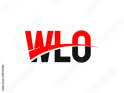 WLO Letter Initial Logo Design Vector Illustration
