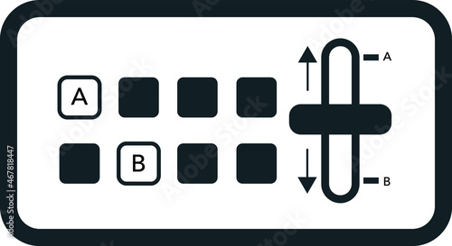 Switcher transition vector. video switcher and Fader Transition FX for multi camera Production. Fader Arm Level (T-Arm). Flip Transition.