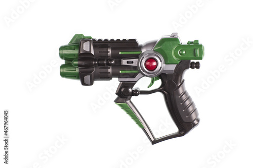 toy blaster isolated on white background