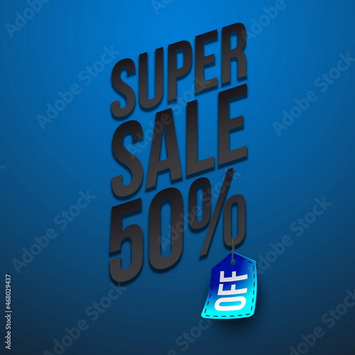 Sticker for mega-sale "Black Friday". Black Friday discount poster. Annual Christmas sales season. Big discounts in retail and online stores (up to 50%). Friday, November 29, 2019