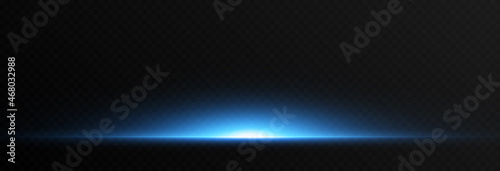 Vector glowing lines. Horizontal glowing lines png, magic glow, dawn, explosion, blue light png.