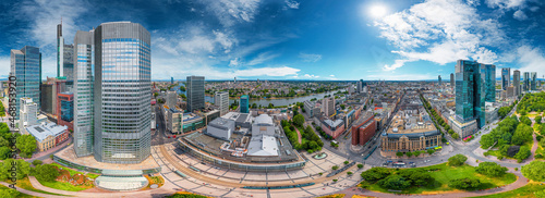 Frankfurt am Main downtown 360° airpano