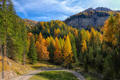 Scenic landscape of Seceda area in the Dolomites, Italy, Europe