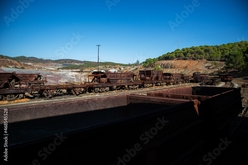 vagón de tren antiguo mina