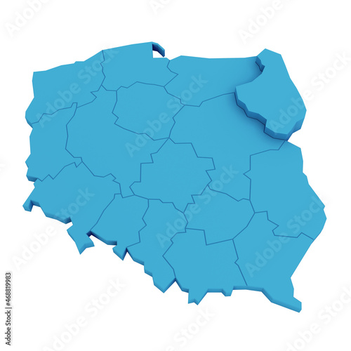 Mapa Polski podlaskie