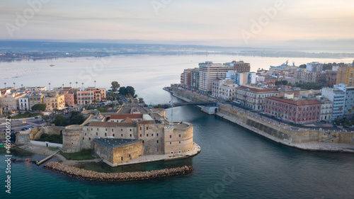 Aerial view of Taranto city, Puglia. Italy