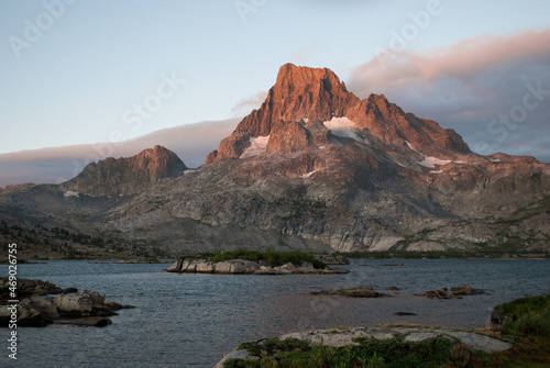 Morning from Thousand Islands Lake in Ansel Adams Wilderness